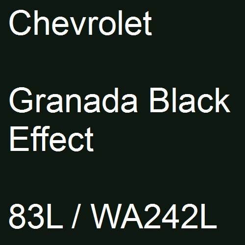 Chevrolet, Granada Black Effect, 83L / WA242L.